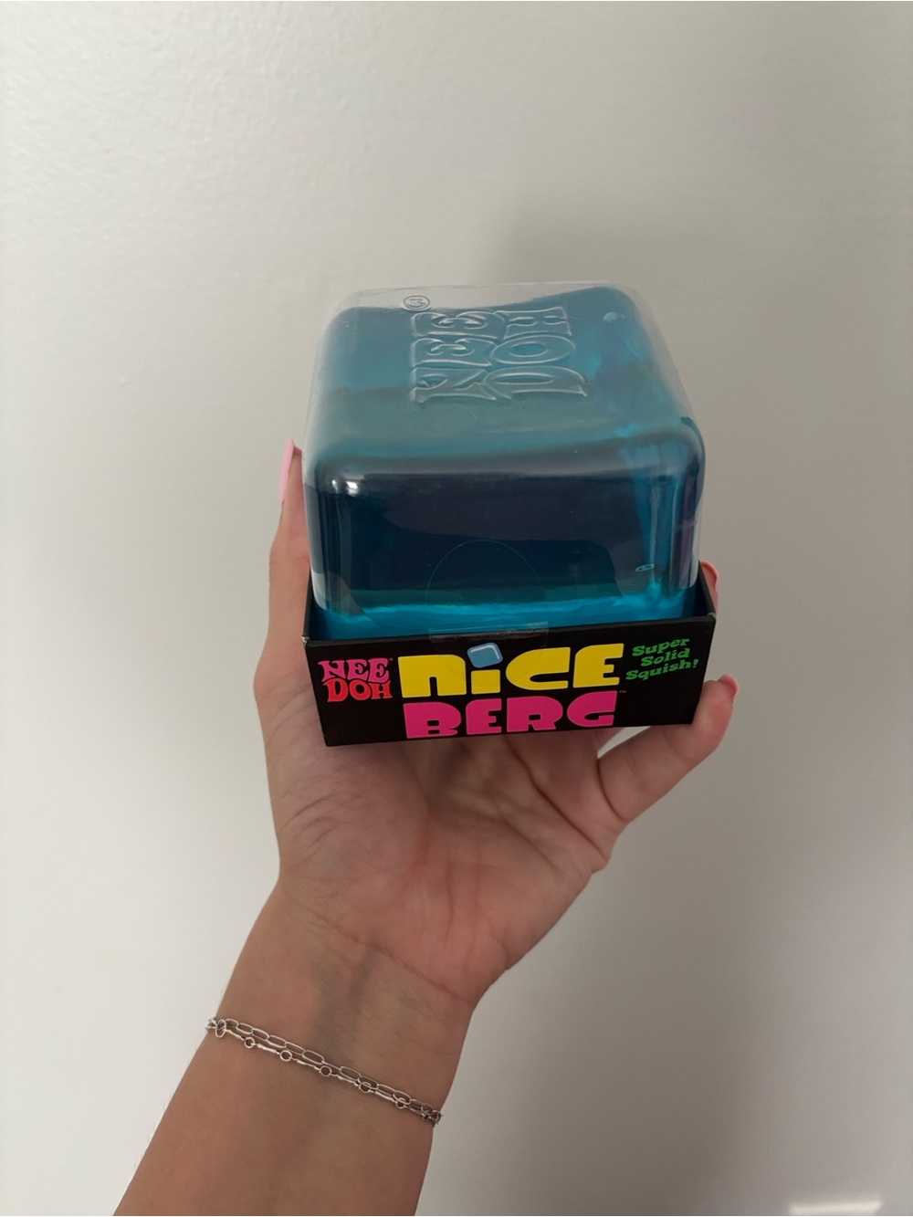 Authentic NeeDoh Schylling Nice Berg Kids Squishy Toy - Blue - Picture 2 of 3